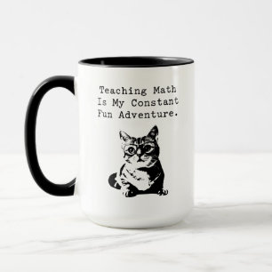 Mug Enseignant de Math Aventure Amusante Vie Éducative