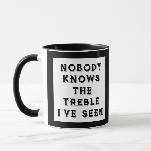 Mug Enseignant de musique drôle (Gauche)