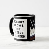 Mug Enseignant de musique drôle (Devant gauche)