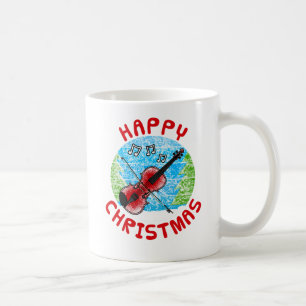 Mug Enseignant de musique violoniste de Noël