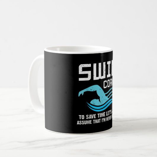 Mug Enseignant de natation Coach de natation (Devant gauche)