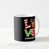 Mug Enseignant de Noël Aimer Reindeer Joyeux Noël Cade (Devant droit)