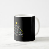Mug Enseignant de Noël - Arbre de l'enseignant de math (Devant droit)
