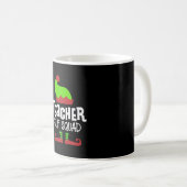 Mug Enseignant de Noël, escouade d'elfe enseignant (Devant droit)
