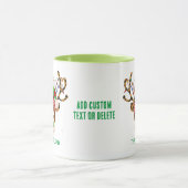 Mug Enseignant de Noël Squad Reindeer Enseignant Vert (Centre)
