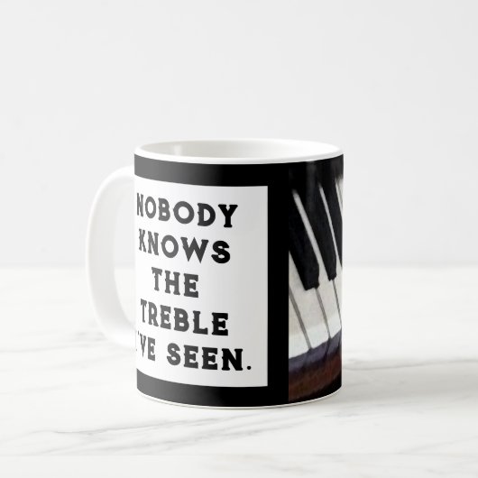 Mug Enseignant de piano drôle (Devant gauche)