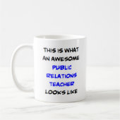 Mug enseignant de relations publiques génial (Gauche)