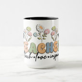 Mug Enseignant de style rétro (Centre)