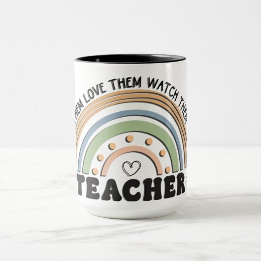 Mug Enseignant de style rétro (Centre)