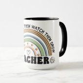 Mug Enseignant de style rétro (Devant droit)