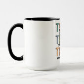 Mug Enseignant de style rétro (Gauche)