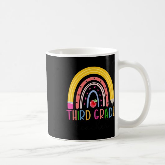 Mug Enseignant de troisième année Rainbow Enseignant r (Droite)