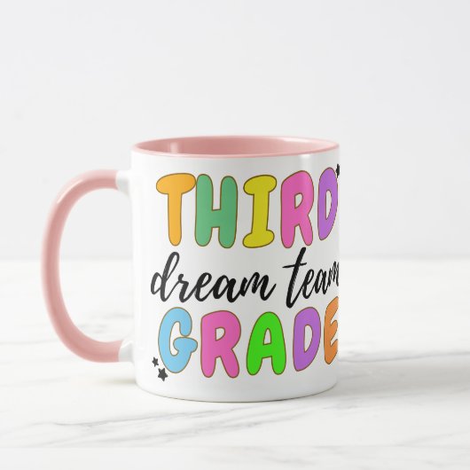 Mug Enseignant De Troisième Année, Retour À L'École, É (Gauche)