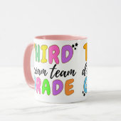 Mug Enseignant De Troisième Année, Retour À L'École, É (Devant gauche)