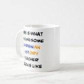 Mug enseignant d'histoire ukrainienne, génial (Devant gauche)