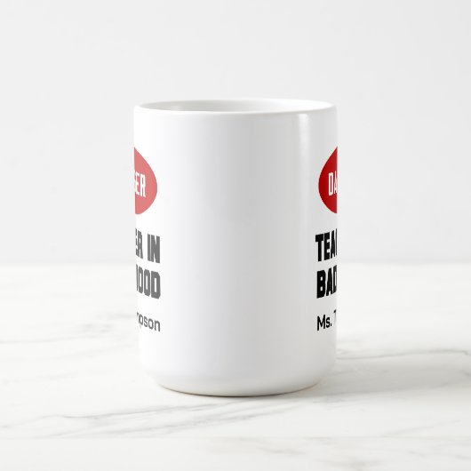 Mug Enseignant drôle dans la mauvaise humeur (Centre)