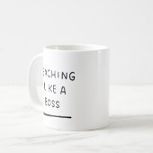 Mug Enseignant - Drôle Mignonne Enseignement comme un  (Devant gauche)