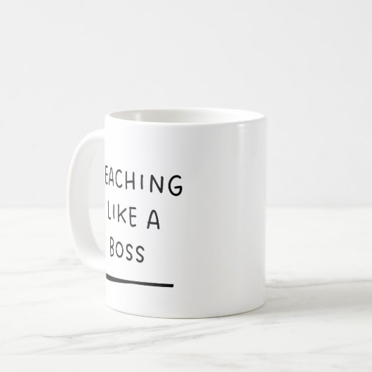 Mug Enseignant - Drôle Mignonne Enseignement comme un  (Devant gauche)