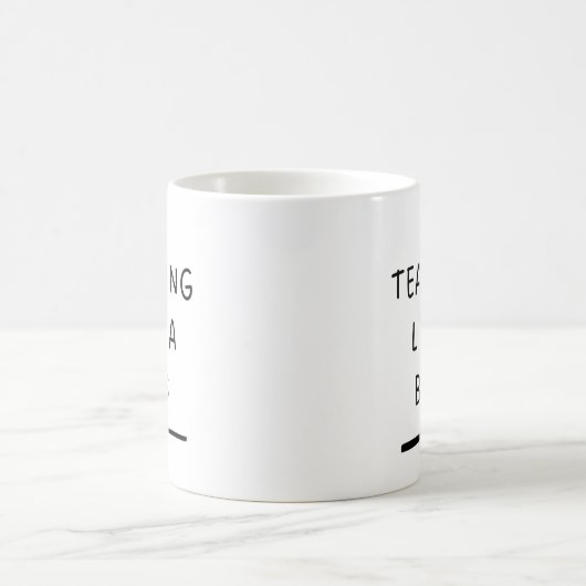 Mug Enseignant - Drôle Mignonne Enseignement comme un  (Centre)