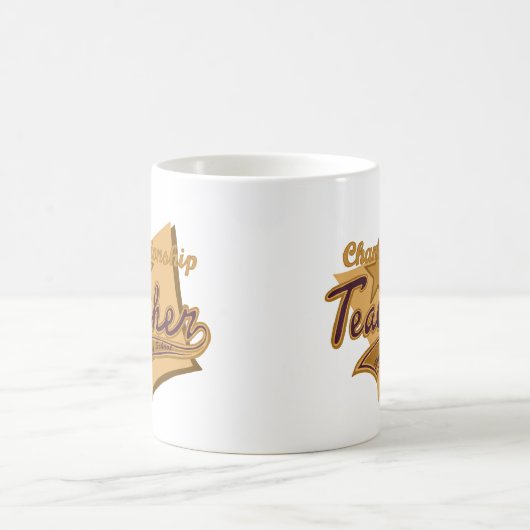 Mug Enseignant du championne du dimanche (Centre)