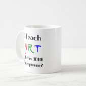 Mug enseignant en art (Devant gauche)