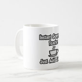 Mug Enseignant en géographie instantanée... juste ajou (Devant gauche)
