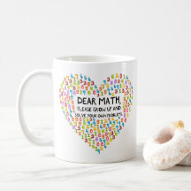 Enseignant en mathématiques amusant Coeur arc-en-c
