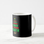 Mug Enseignant en mathématiques de Noël (Devant droit)