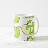 Mug Enseignant en mathématiques vert Apple Pi (Devant droit)
