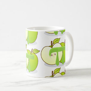 Mug Enseignant en mathématiques vert Apple Pi