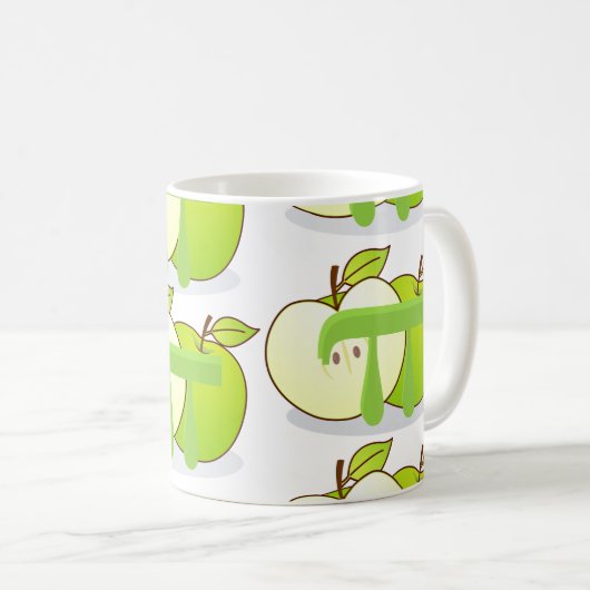 Mug Enseignant en mathématiques vert Apple Pi (Devant droit)