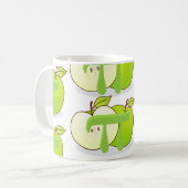 Mug Enseignant en mathématiques vert Apple Pi (Devant gauche)
