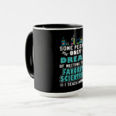Mug Enseignant en sciences, biologie, chimie, physique (Devant gauche)