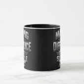 Mug Enseignant faisant une différence chaque jour (Centre)