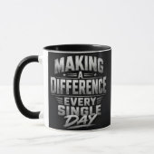 Mug Enseignant faisant une différence chaque jour (Gauche)