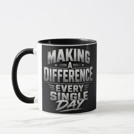 Mug Enseignant faisant une différence chaque jour (Gauche)