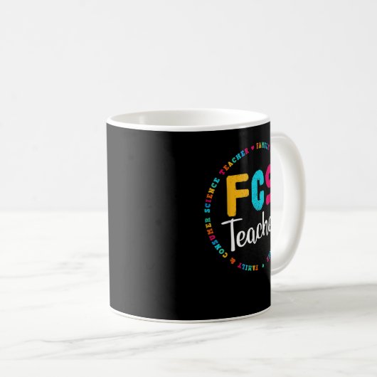 Mug Enseignant FCS - Enseignant Électif - Enseignant F (Devant droit)