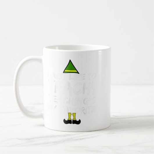 Mug Enseignant Funny Enseignant Noël Est Mon Moi Favor (Gauche)