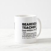 Mug Enseignant harcelé Drôle Définition Personnalisée (Devant droit)