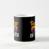 Mug Enseignant hors service, Cadeau d'enseignant, Vaca (Centre)