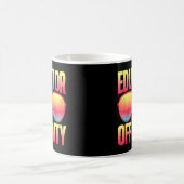 Mug Enseignant hors service Enseignant Sunglass Retro  (Centre)
