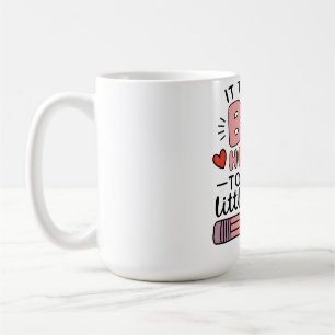 Mug Enseignant Il Faut Un Grand Cœur Pour Enseigner Le