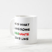 Mug enseignant italien insegnante, génial (Devant gauche)