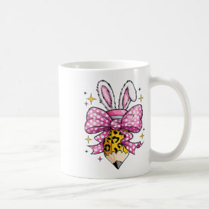 Mug Enseignant joyeux lapin à nœud coquette Pâques K