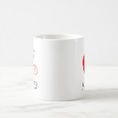 Mug Enseignant le Plus Aimé I Heart Saint-Valentin (Centre)