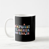 Mug Enseignant le plus heureux sur Terre Retour à l'éc (Gauche)