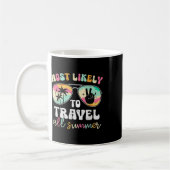 Mug Enseignant Le Plus Susceptible De Voyager Tout L'É (Gauche)