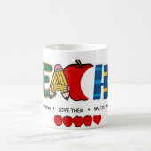 Mug Enseignant les enseigner, les aimer, les regarder (Centre)