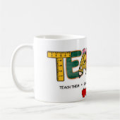 Mug Enseignant les enseigner, les aimer, les regarder (Gauche)