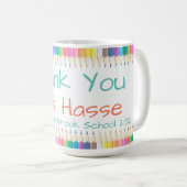 Mug Enseignant Merci (Devant droit)